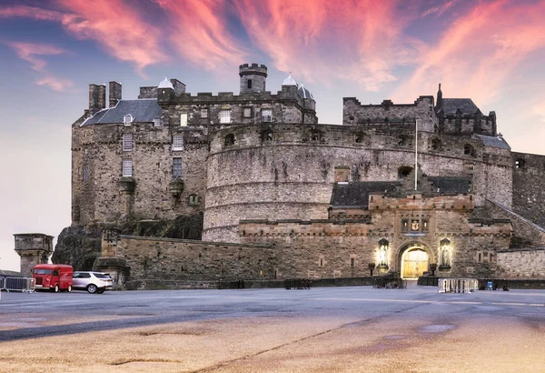 Castello Edimburgo Vista Frontale Con Portone Castlehill — Foto Stock