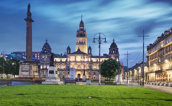 George Meydanı Ndaki Glasgow Şehir Odaları Skoçya Ngiltere — Stok fotoğraf