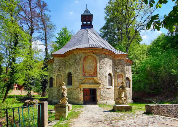 Slovakia Historical Christian Village Marianka — стоковое фото