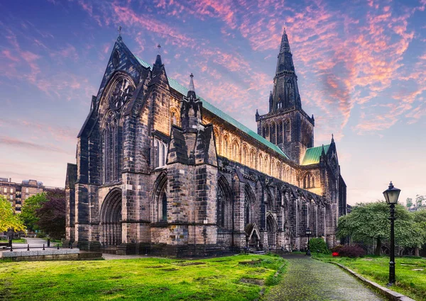 Glasgow Cathedral Scottish Gaelic Cathair Eaglais Ghlaschu Also Called High — 스톡 사진