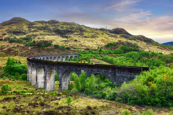 Skotský Starý Železniční Most Glenfinnan — Stock fotografie