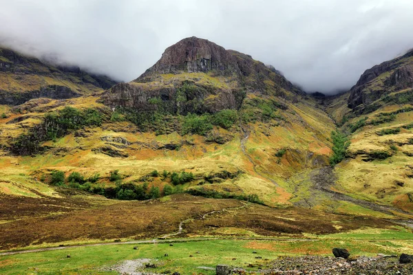 Famosas Montanhas Das Três Irmãs Glencoe Terras Altas Escocesas — Fotografia de Stock