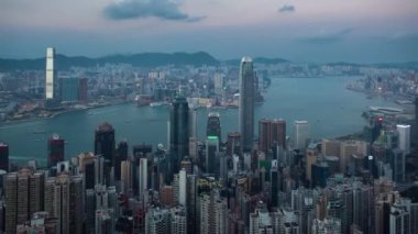 Hong Kong time lapse from Victoria Peak