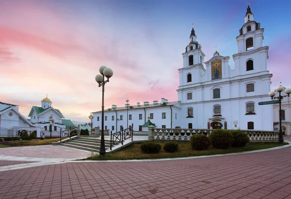 Minsk Bielorrússia Catedral Espírito Santo Minsk Igreja Ortodoxa Principal Bielorrússia — Fotografia de Stock