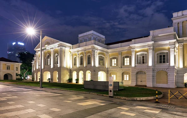 Singapore Old Partliament Night Art House — Stock Photo, Image