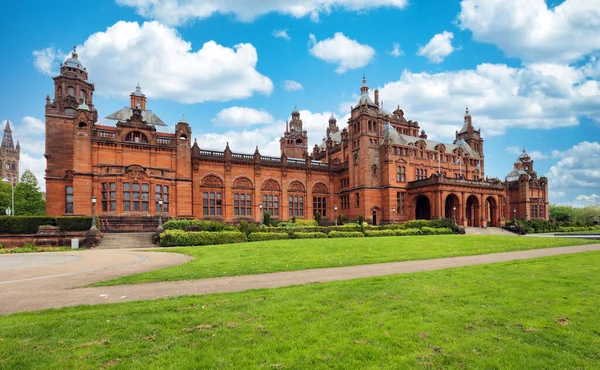 Muzeum Kelvingrove Glasgow Dzień Szkocja Wielka Brytania — Zdjęcie stockowe