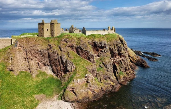 Dunnottar Castle Ruined Medieval Aberdeenshire Stonehaven Northeast Scotland — Stock Photo, Image