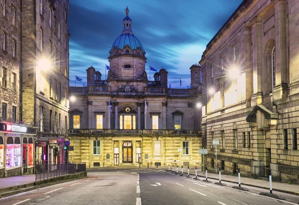 Museum Mound Edimburgo Por Noche Escocia — Foto de Stock