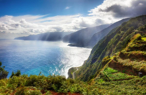 Vista Miradouro Eira Achada Ribeira Janela Madeira Portogallo — Foto Stock