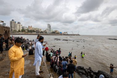 Mumbai,India-07-30-2022: crowd of people gathering again at Hajiali after 2 years of strick lockdown due to covid