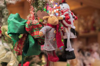 İsviçre Bellinzona 'dan Noel ağacında pelüş oyuncaklar