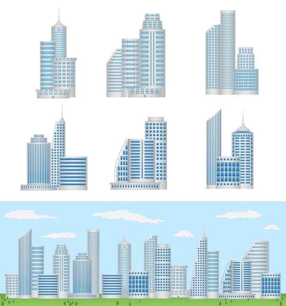 Bâtiments vectoriels — Image vectorielle