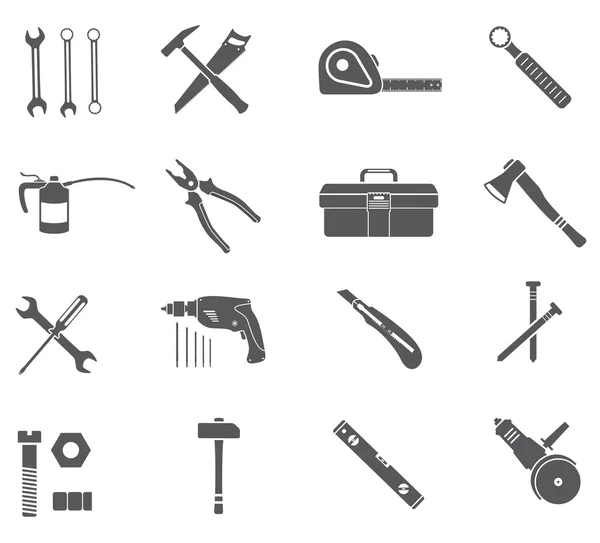 Tools Icons Set — Stock Vector