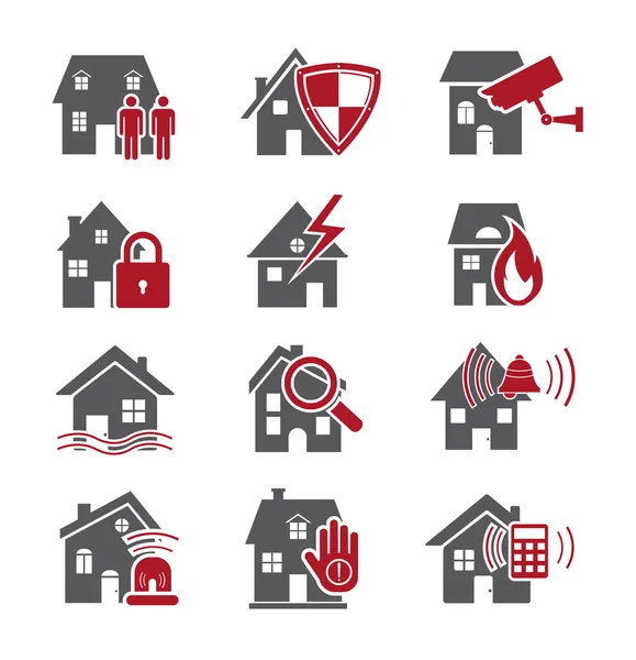 House security icons — Stock Vector