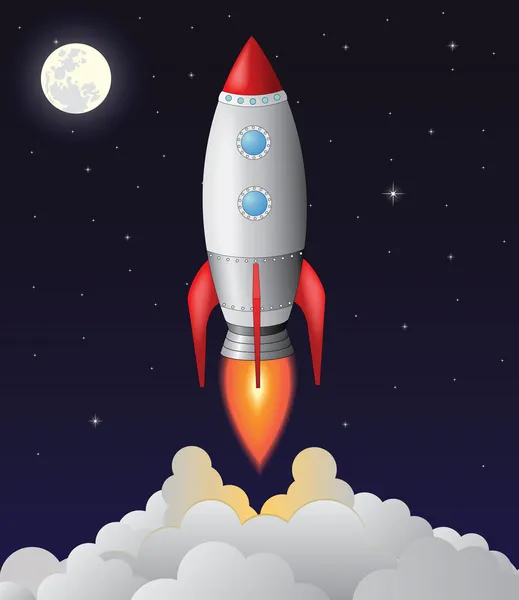 Startu rakety — Stockový vektor