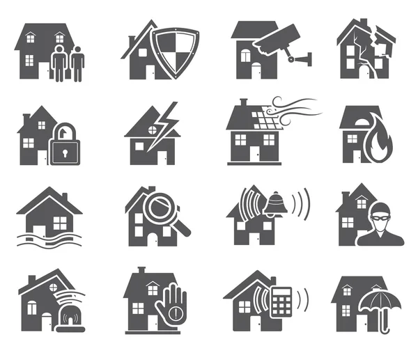 House Security Icons — Stock Vector