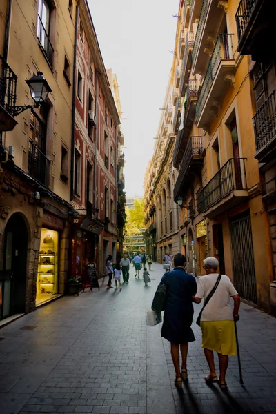 Straßenlaterne von barcelona — Stockfoto