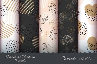 Soyut kalp altın rengi boya pürüzsüz desen