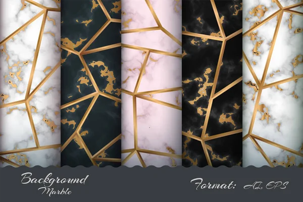 Mermer dikişsiz desen - beş öge ayarla