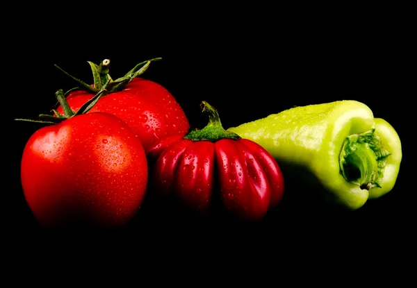 Pimienta y tomates —  Fotos de Stock