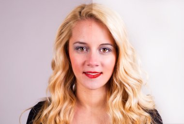 Önce ve sonra rötuş