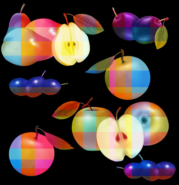 Beautiful colorful fruits