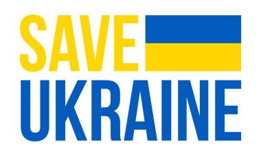 Ukrayna için dua et. Ukrayna 'yı kurtar. 2022 Rus İstilası Ukrayna Vektör İllüzyonu