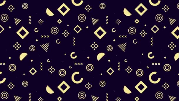 Motion Trendy Graphic Geometric Background Abstract Shapes Lines Mobile Forms — Stock Video