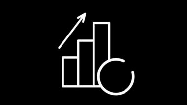 Alpha kanallı animasyon iş simgesi. Şeffaf arka plan. Çizgi Çizgisi Çizgisi İşaretli. Seçimle ilgili grafik ögesi, doğrulama, onay, garanti, yönetim işlemleri. Web sitesi için dinamik, basit minimalist tasarım