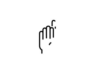 Animasyon iş ikonu. Çizgi Çizgisi Çizgisi İşaretli. Seçimle ilgili grafik ögesi, doğrulama, onay, garanti, yönetim işlemleri. Web sitesi, bilgi grafikleri ve sunum için dinamik, basit minimalist tasarım.