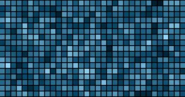 Hareket eğilimli grafikler. Büyük veri konsepti. Parlayan geometrik parçacıkları olan gelecekteki teknoloji arka planı, ızgara. Soyut, mavi, dinamik bayrak. Metalik hareketli görüntüler, basit şekiller. Modern web tasarımı için animasyon. Sanal alan. 