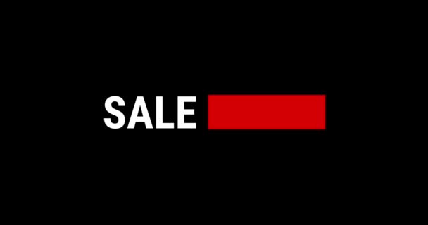 Sale Discount Special Offer Advertising Animation Text Banner Black Friday — Stockvideo