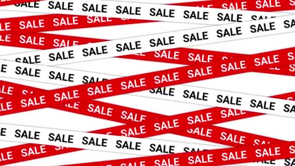 Sale Black Friday Advertising Animation Text Banner Seasonal Holiday Sales — Stock Video
