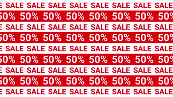 Sale Animated Banner Seasonal Holiday Sales Sale Black Friday Advertising — Stock Video