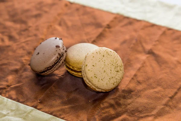 Macarons Chocolat Café Fermer — Photo