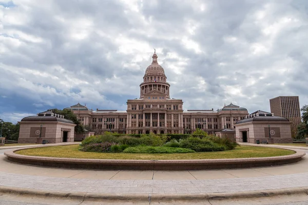 Texas State Capital Building Dans Une Journée Nuageuse Austin — Photo