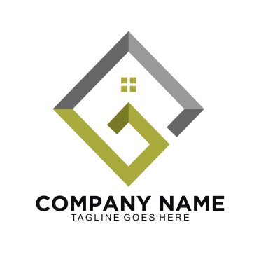 Gayrimenkul logosu ve diğer işletmeler için G ev tasarımı