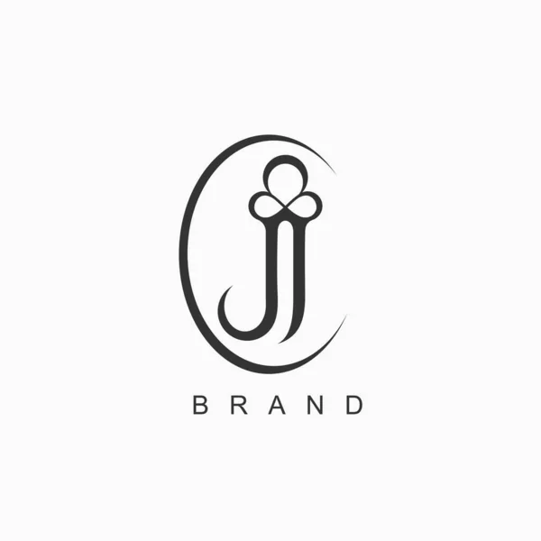 Letter Initial Logo Brand Business Name — Stock vektor