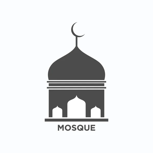 Mosque Logo Vector Design Template Islamic Symbol Icon Clean Design — ストックベクタ