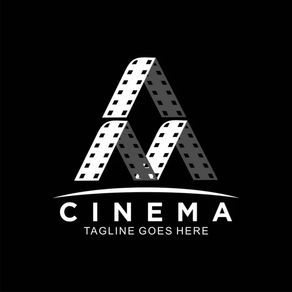 Cinema Logo Film Videography Design Template Business — Stockvektor