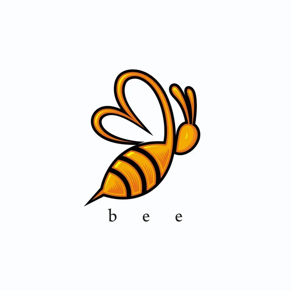Bee Vector Logo Bee Design Template Illustration — Stockvector