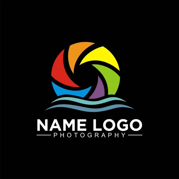 Vector Diseño Logotipo Fotografía Para Estudio Negocios Icono Cámara Vector — Archivo Imágenes Vectoriales