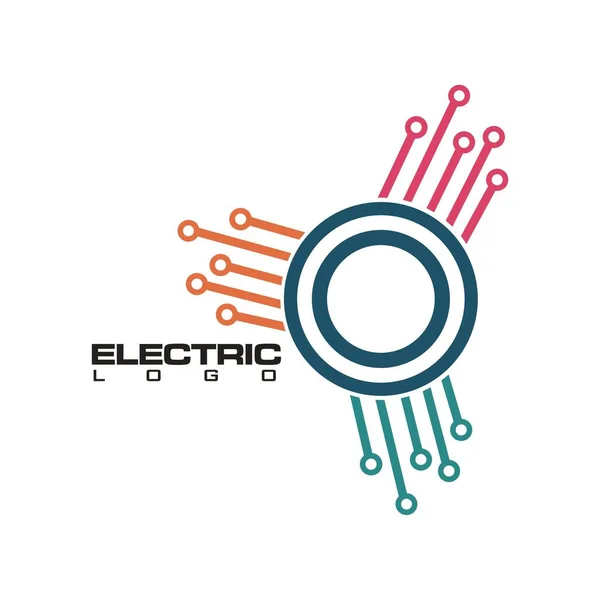 Electro Logo Design Concept Business Company — Stock Vector