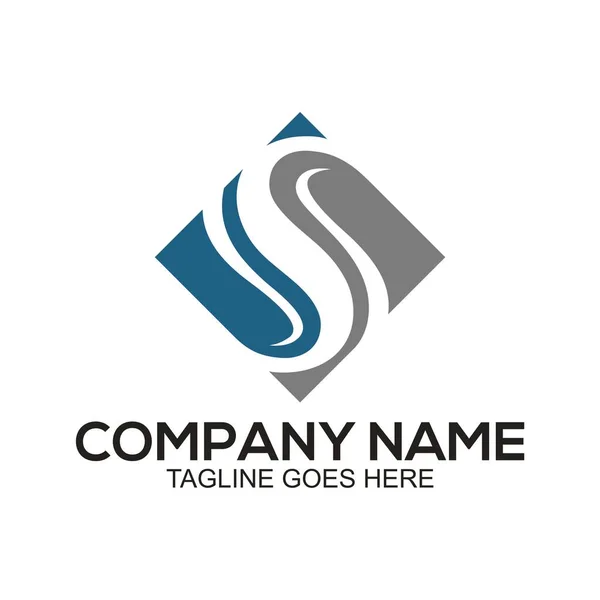 Начальная Концепция Дизайна Логотипа Деловой Компании — стоковый вектор
