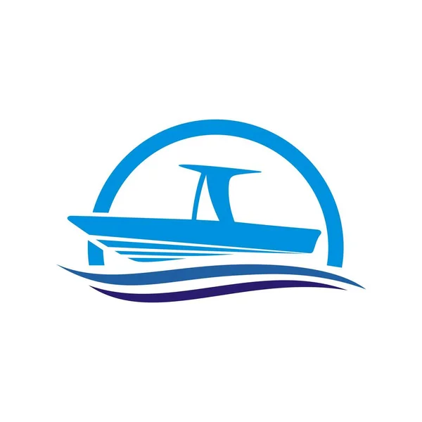 Motorboat Symbol Icon Design Vector — Stock Vector