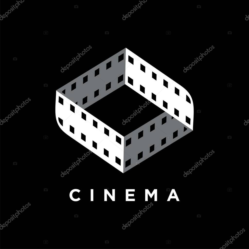 Cinema logo film and videography design template for busines