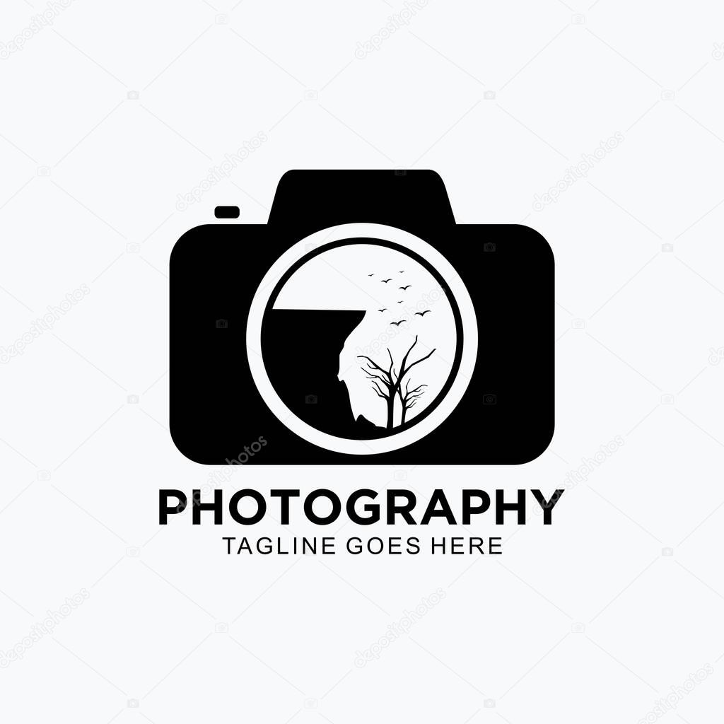 Photography logo design vector for studio and business. Camera icon vector design template