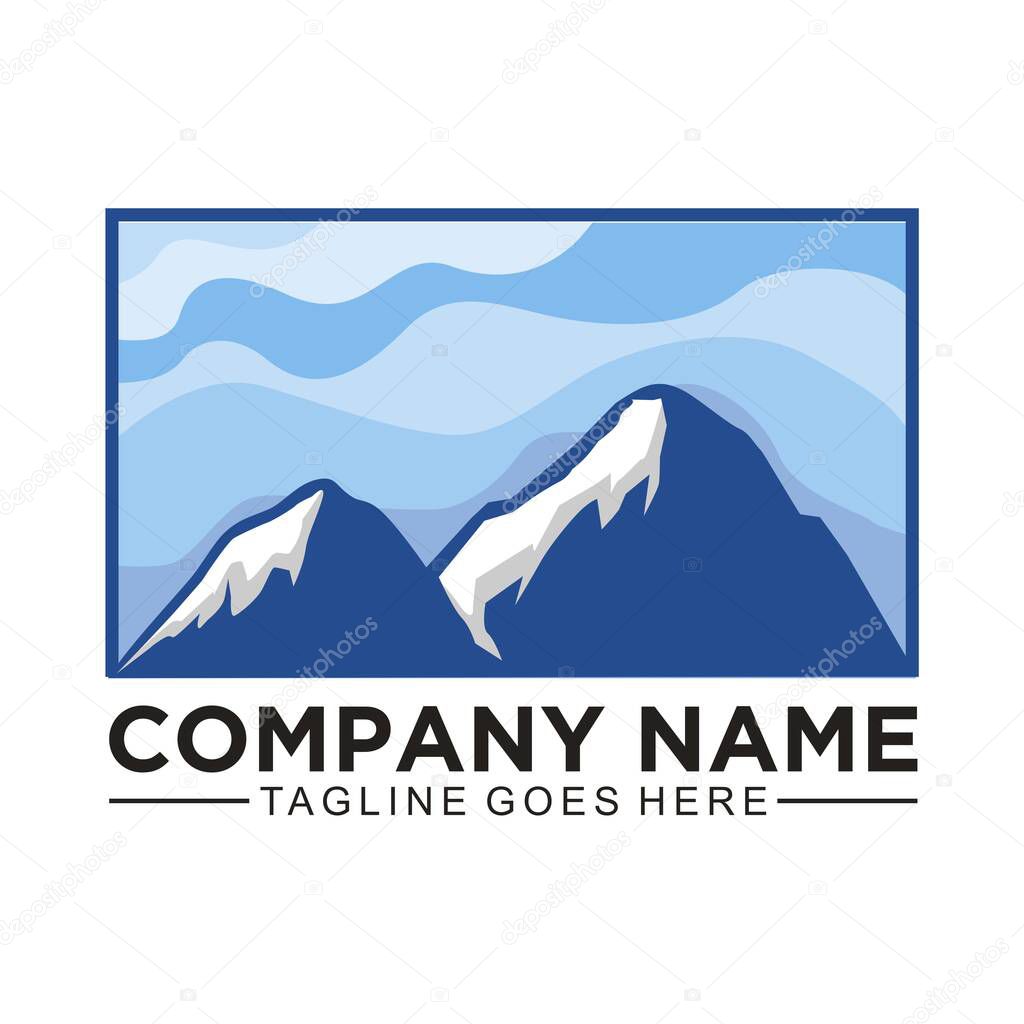 Mountain vector design icon