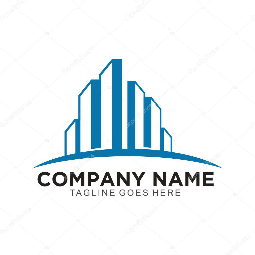 Realestate elegant and simple logo for bussiness company