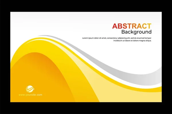 Yellow Color Abstract Corporate Banner Background — Vector de stock